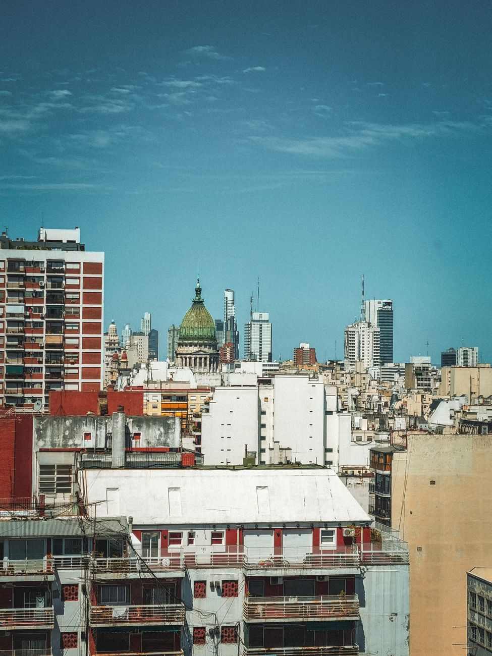 City view with contemporary architecture